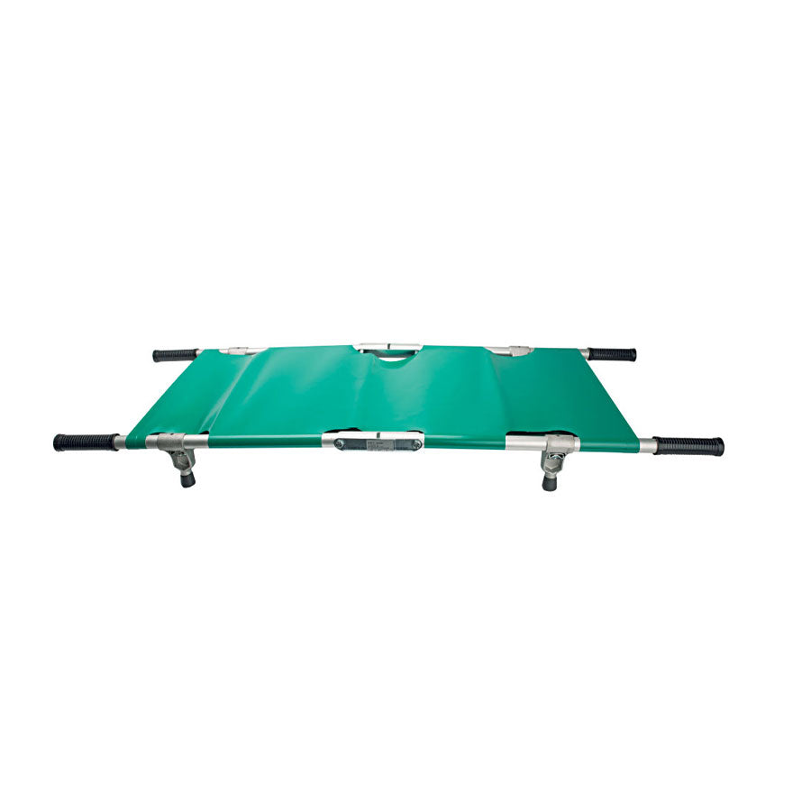 Folding stretchers for veterinary use