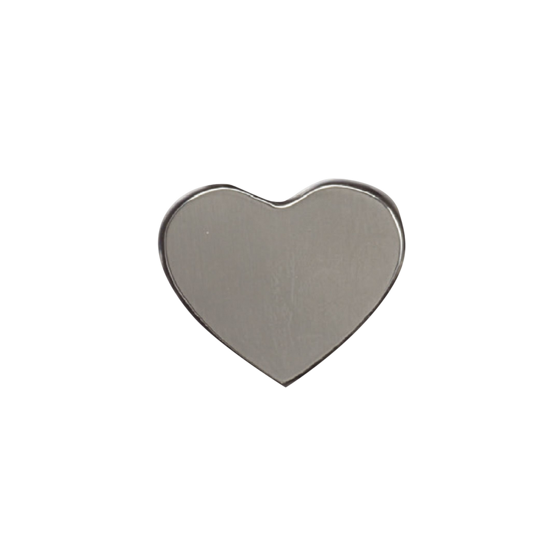 Stainless steel heart plaque