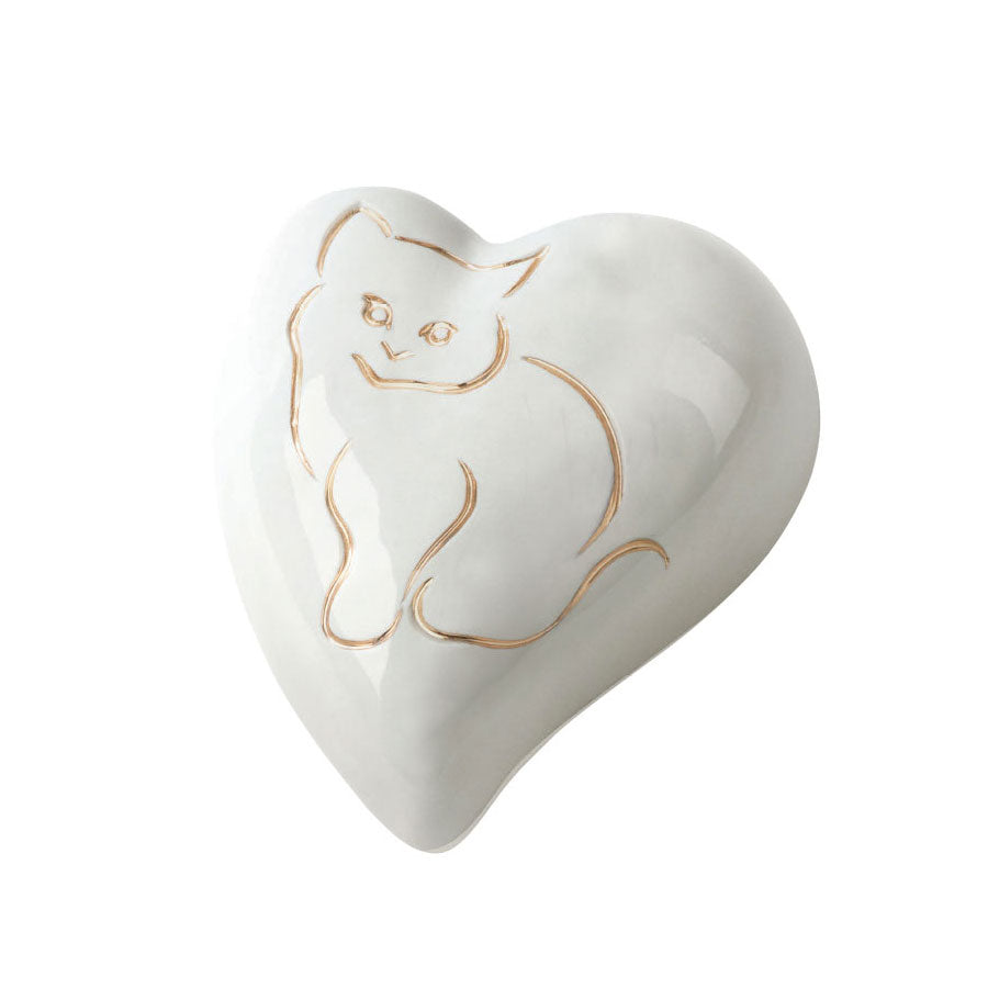 Targhetta per gatti a forma di cuore